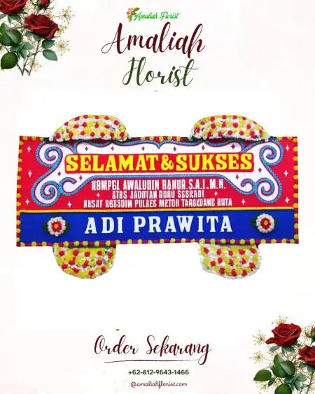 Papan Bunga Ucapan Selamat Suka Makmur